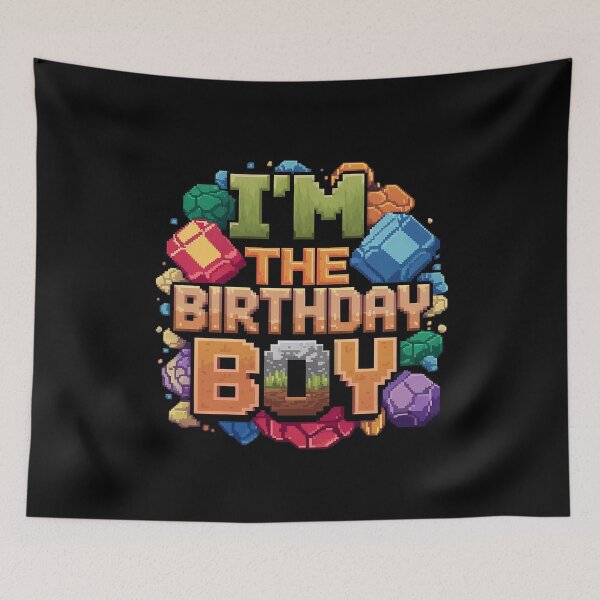 Item preview, I'm The Birthday Boy Party Video Gamer Pixel  designed and sold by CombatTask.