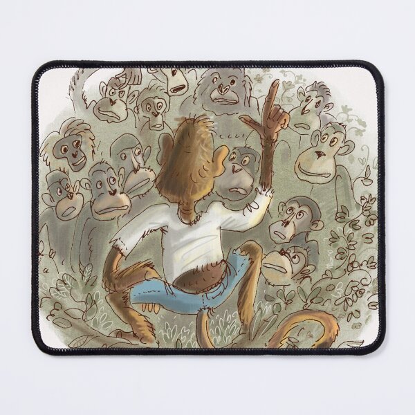 Item preview,  Monkeys - Dr. Dolittle illustration designed and sold by arturnowicki.