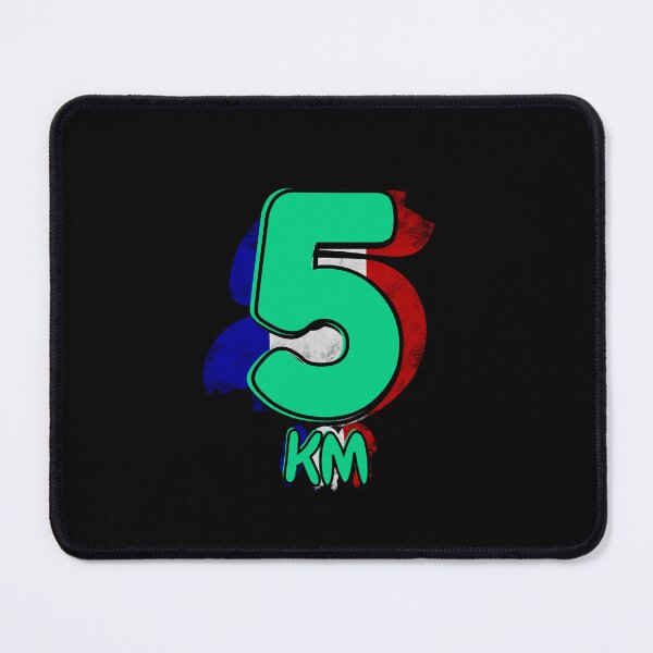 Item preview, 5KM Running Achievement - French - Emerald Green designed and sold by NineSevenFour.