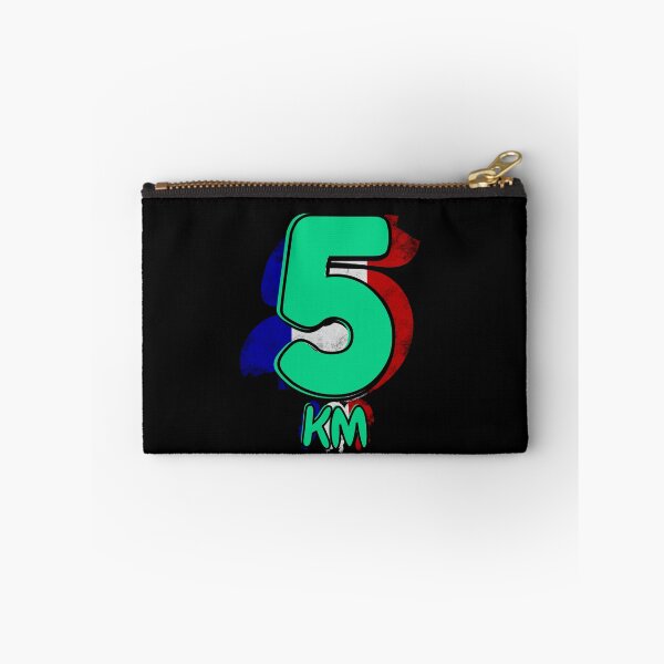 Item preview, 5KM Running Achievement - French - Emerald Green designed and sold by NineSevenFour.