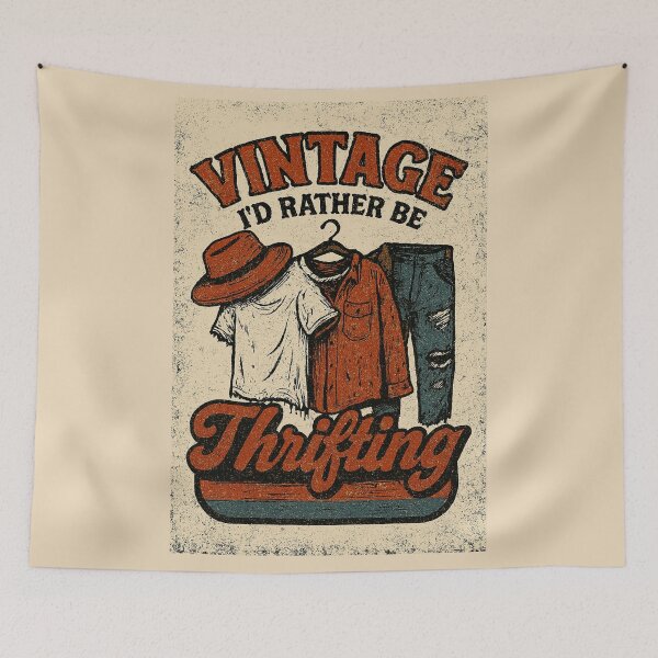 Item preview, Vintage I’d Rather Be Thrifting designed and sold by JI-PIXEL-PLACE.