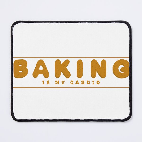 Item preview, Baking Is My Cardio t-Shirt – Funny Baker typography Design designed and sold by PixelWaveBD.