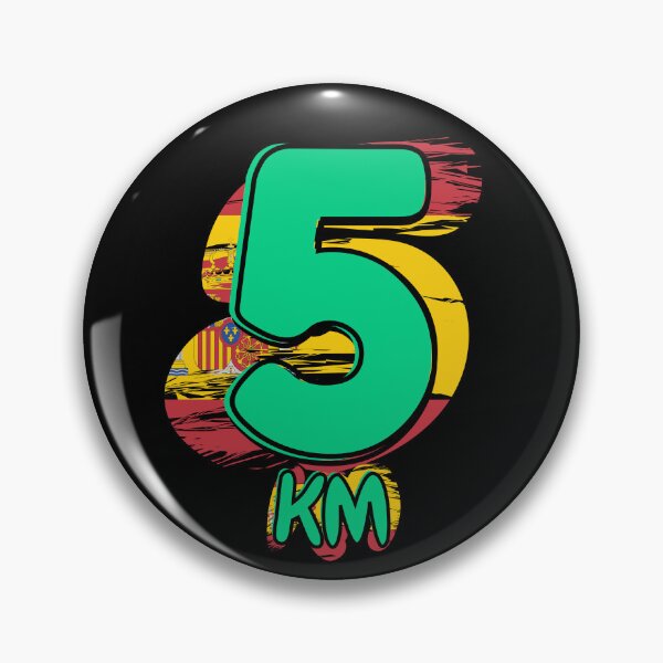 Item preview, 5KM Running Achievement - Spain - Emerald Green designed and sold by NineSevenFour.
