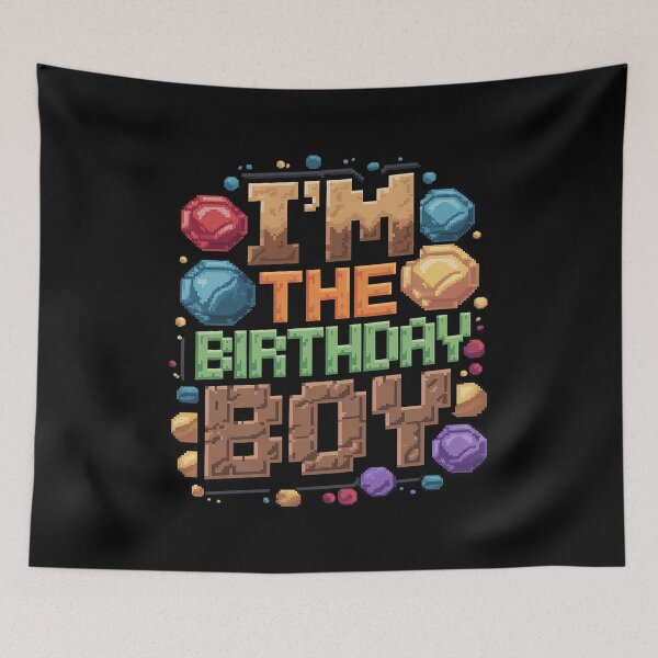Item preview, I'm The Birthday Boy Pixel Number Video Gamer 3  designed and sold by CombatTask.