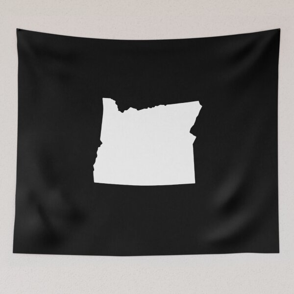 Item preview, oregon Map Silhouette – Minimal White designed and sold by Paper Drip.