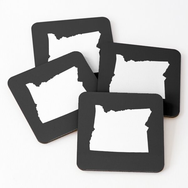Item preview, oregon Map Silhouette – Minimal White designed and sold by Paper Drip.