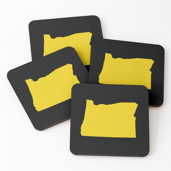 Item preview, oregon Map Silhouette – Minimal Yellow designed and sold by Paper Drip.