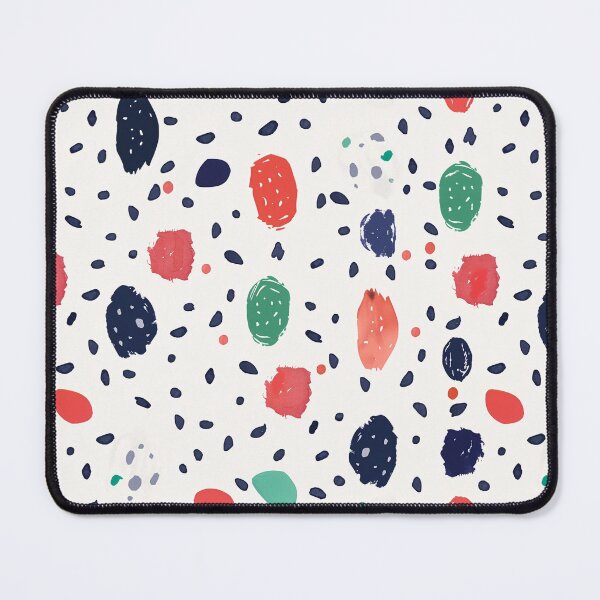Item preview, Colorful Abstract Brushstroke Speckle Pattern | Modern Coral Navy Green Art designed and sold by ptMaker.