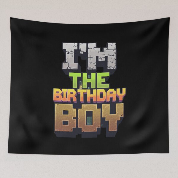 Item preview, I'm The Birthday Boy Video Game Pixel Number Gamer Black Boys Birthday  designed and sold by MythWoot.