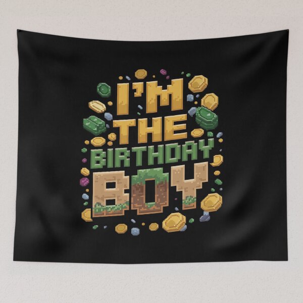 Item preview, I'm The Birthday Boy Video Gamer Pixel Birthday Party  designed and sold by CombatTask.