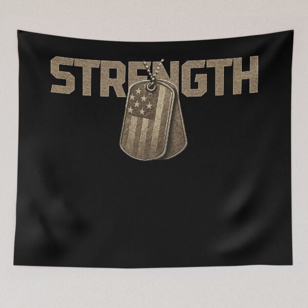Item preview, STRENGTH Military Dog Tags Design designed and sold by Callsign 84.