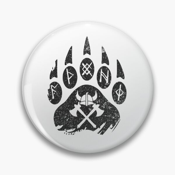 Item preview, Bear Paw with Viking Runes  designed and sold by Rich Summers Art.