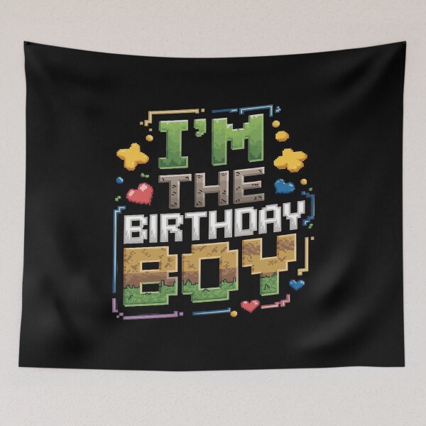 Item preview, I'm The Birthday Boy Video Gamer Pixel Gaming Birthday Party 1  designed and sold by MythWoot.