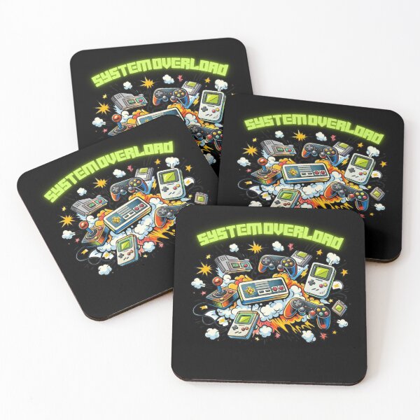 Item preview, System Overload - 90s Retro Gaming Cartoon Explosion designed and sold by JakubDesigns89.