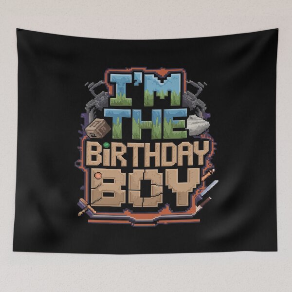 Item preview, Im The Birthday Boy Video Gamer Pixel Number Matching Party  designed and sold by MythWoot.
