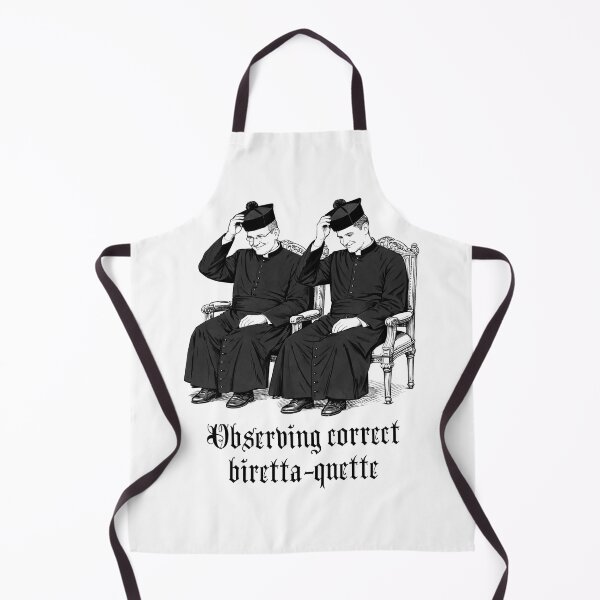 Item preview, Observing correct biretta-quette designed and sold by AngloCatholicTs.