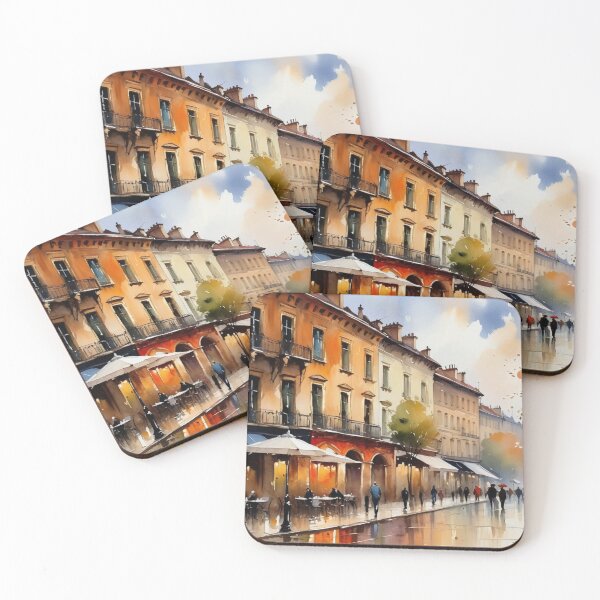 Item preview, Cafe Lumiere - Reflections after the rain designed and sold by Undersea Ai Art.