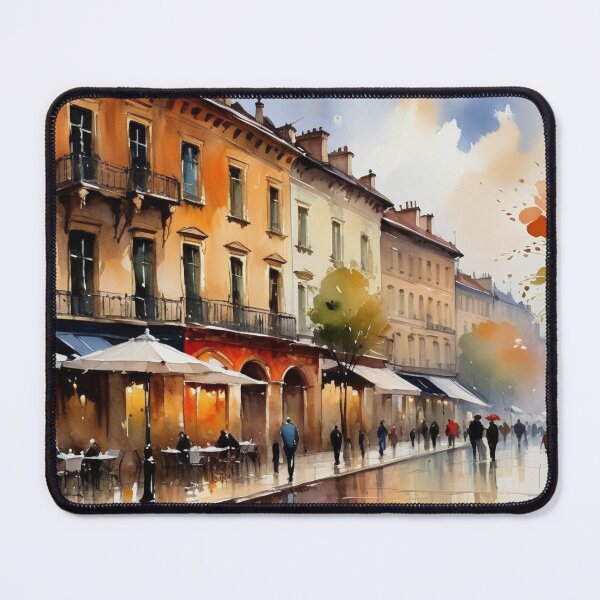 Item preview, Cafe Lumiere - Reflections after the rain designed and sold by Undersea Ai Art.