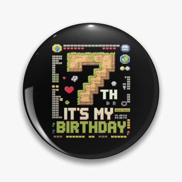 Item preview, It's My 7th Birthday Video Game Pixel Birthday Boy  designed and sold by MythWoot.
