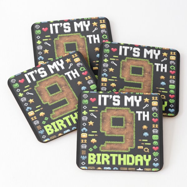 Item preview, It's My 9th Birthday Video Game Pixel  Birthday  designed and sold by CombatTask.