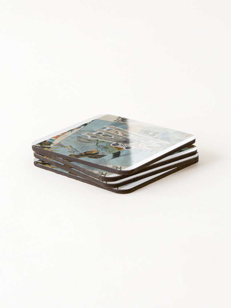 Thumbnail 4 of 5, Coasters (Set of 4), Plane Ride designed and sold by DesignDuoStudio.