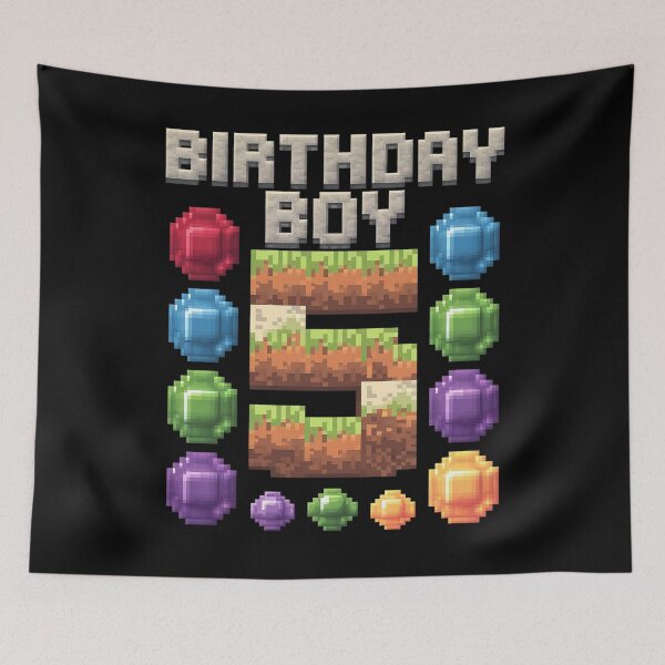 Item preview, Kids 5th Birthday Boy 5 Video Gamer Pixel Number Five Bday Party  designed and sold by CombatTask.