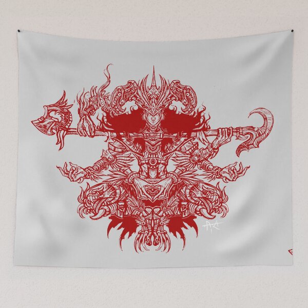 Item preview, magician of black chaos prehispanic manga red designed and sold by UrielCalavera.
