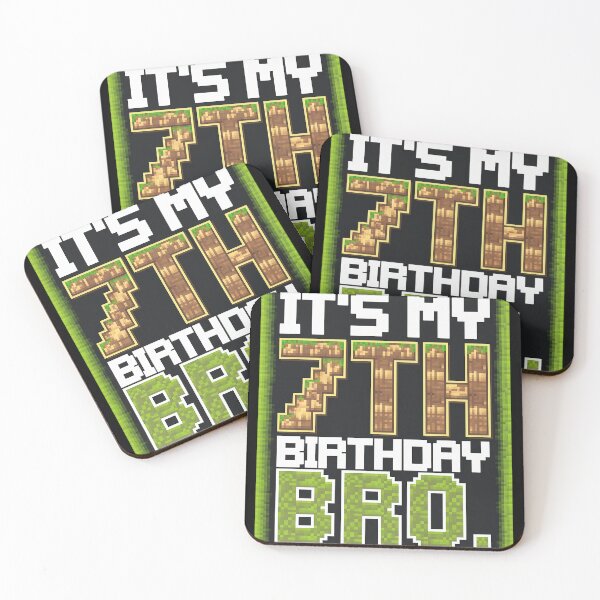 Item preview, Kids Boy It's My 7th Birthday Bro Video Game Pixel designed and sold by CombatTask.