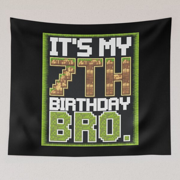 Item preview, Kids Boy It's My 7th Birthday Bro Video Game Pixel designed and sold by CombatTask.