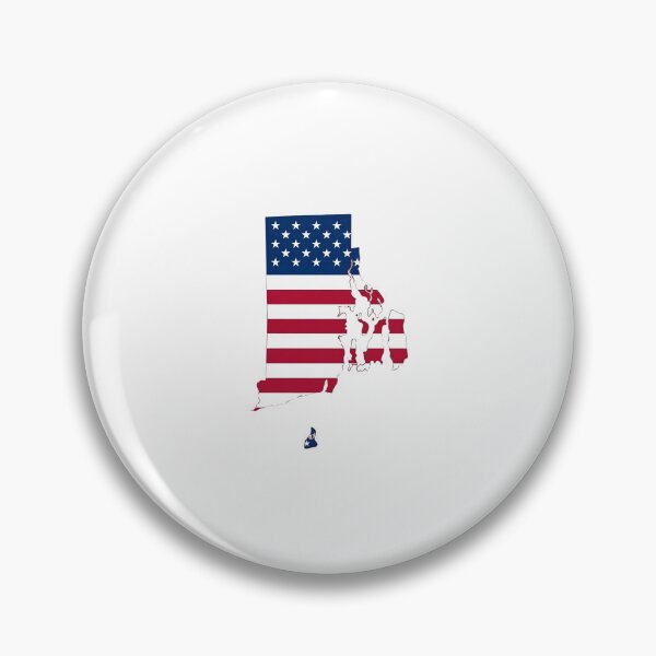 Item preview, Rhode Island Stars & Stripes State Silhouette – Distressed Americana designed and sold by Paper Drip.
