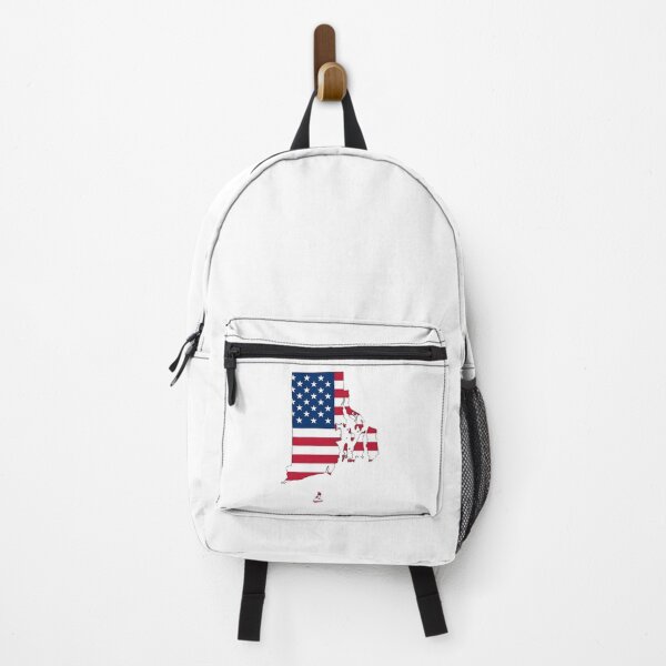 Item preview, Rhode Island Stars & Stripes State Silhouette – Distressed Americana designed and sold by Paper Drip.