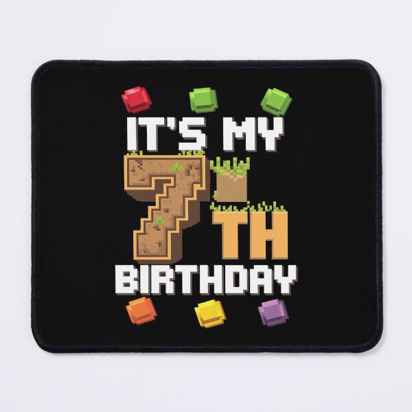 Item preview, Kids It's My 7th Birthday 7 Seven Birthday Boys Pixel Game designed and sold by CombatTask.
