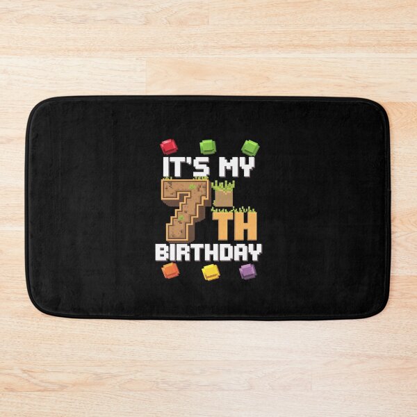 Item preview, Kids It's My 7th Birthday 7 Seven Birthday Boys Pixel Game  designed and sold by CombatTask.