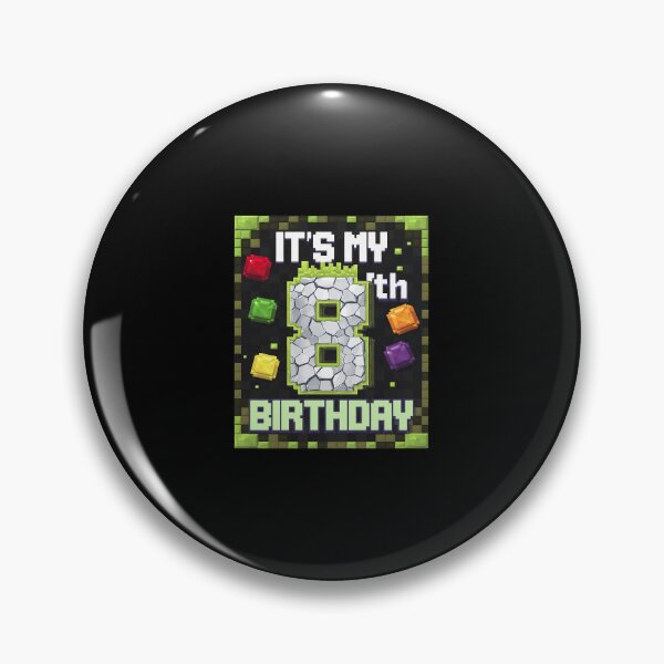 Item preview, Kids It's My 8th Birthday 8 Eight Birthday Boys Pixel Game designed and sold by CombatTask.