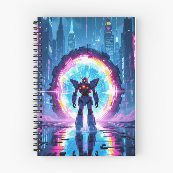 Item preview, Cyberpunk Portal Vibes – Time Travel Meets Neon City designed and sold by FotoworldEdel.