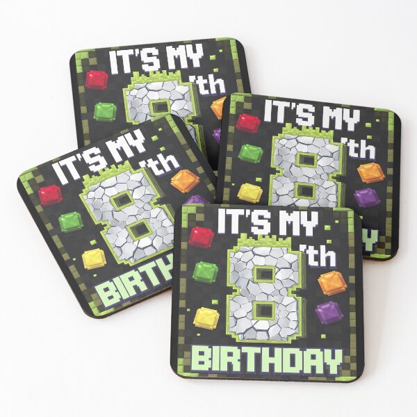 Item preview, Kids It's My 8th Birthday 8 Eight Birthday Boys Pixel Game designed and sold by CombatTask.