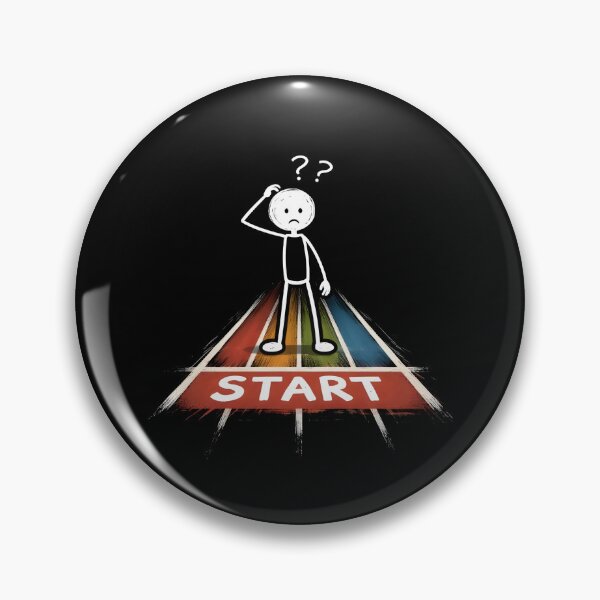 Item preview, A STICK FIGURE WITH A PUZZLED EXPRESSION  designed and sold by KISHNAY-FASHION.