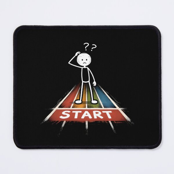 Item preview, A STICK FIGURE WITH A PUZZLED EXPRESSION designed and sold by KISHNAY-FASHION.