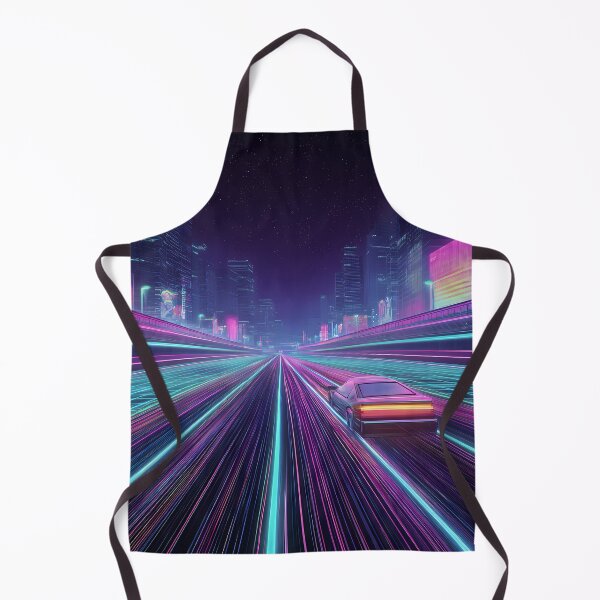 Item preview, Сyberpunk 80s Racing Game – Neon Retro Futuristic designed and sold by DoodleMoodSpace.