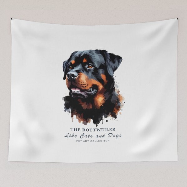 Item preview, Bold Rottweiler Watercolor Art | Like Cats and Dogs Collection designed and sold by Like-Cats-Dogs.