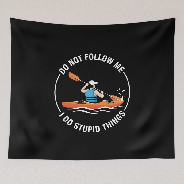 Item preview, Funny Kayaking Warning designed and sold by Nocturnal-Vines.