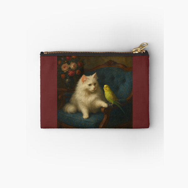 Item preview, Budgie Mucki and Angora Cat Catlyn – Trusted Friends designed and sold by LegademaArt.