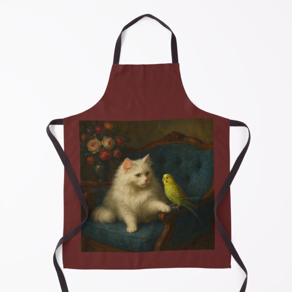 Item preview, Budgie Mucki and Angora Cat Catlyn – Trusted Friends designed and sold by LegademaArt.