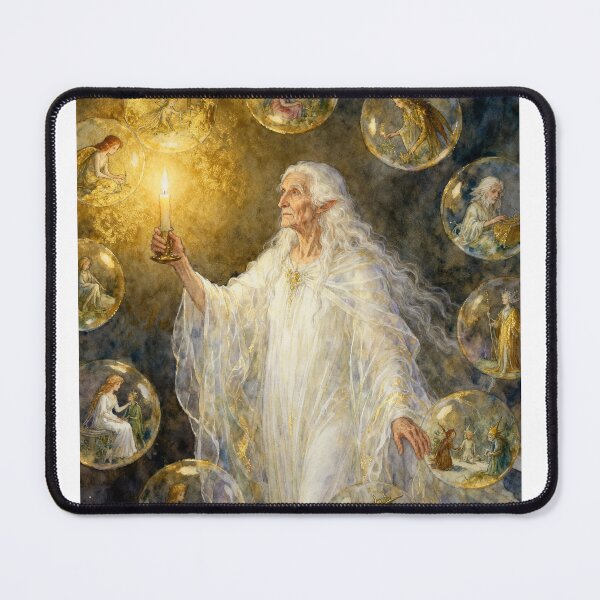 Item preview, Past Ghost Memory from a Christmas Carol characters from Dickens series illustration watercolor art designed and sold by Vintage Designs +.