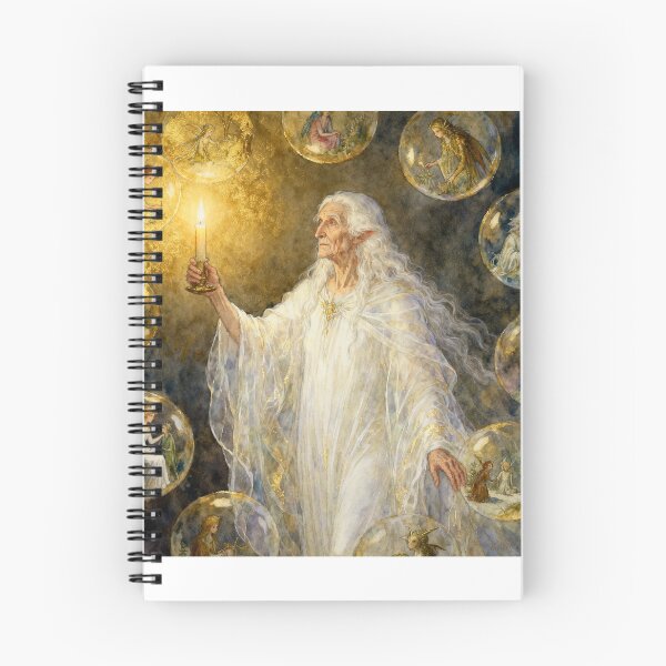 Item preview, Past Ghost Memory from a Christmas Carol characters from Dickens series illustration watercolor art designed and sold by Vintage Designs +.