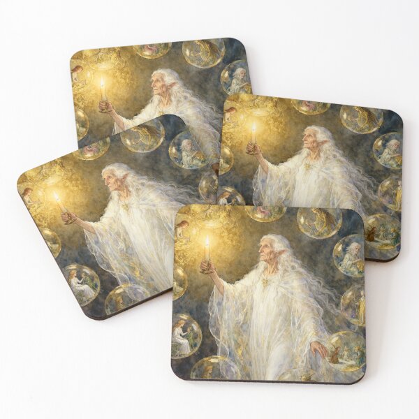 Item preview, Past Ghost Memory from a Christmas Carol characters from Dickens series illustration watercolor art designed and sold by Vintage Designs +.