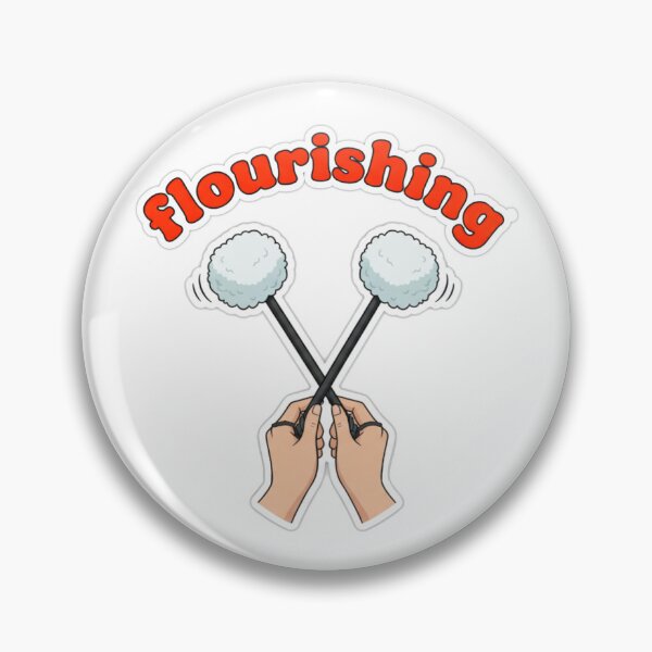 Item preview, Tenor Drum Flourishing Sticker (Red) designed and sold by Designs By Marielle.