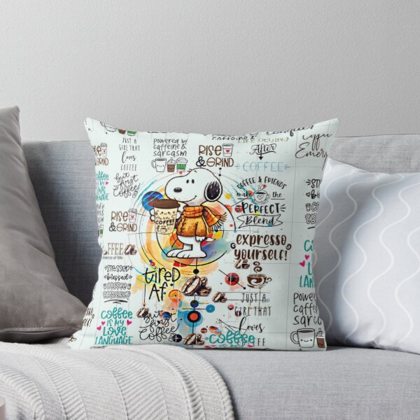 Item preview, Dreamy Snoop Dog Drinking Coffee designed and sold by Rosa1977.