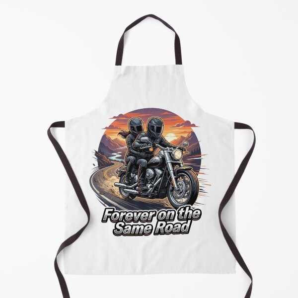 Item preview, Forever on the Same Road – Biker Valentine Illustration designed and sold by enzoade.