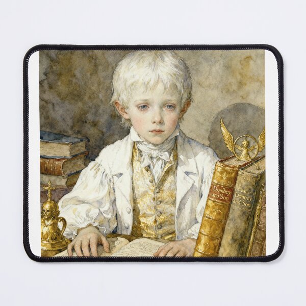 Item preview, Young Dombey from Dombey and Son characters from Dickens series illustration watercolor art designed and sold by Vintage Designs +.
